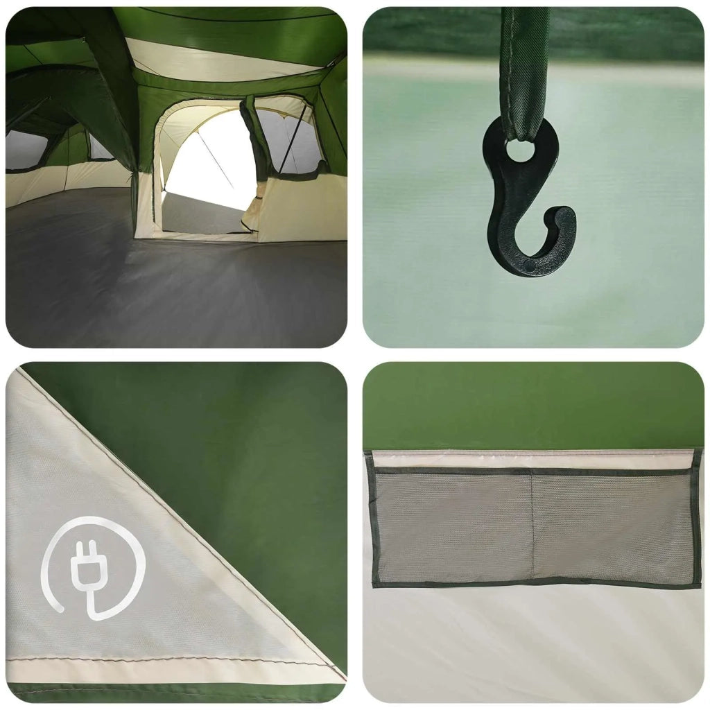 Tenda familiare con telo da pioggia resistente all'acqua Verde 42042250
