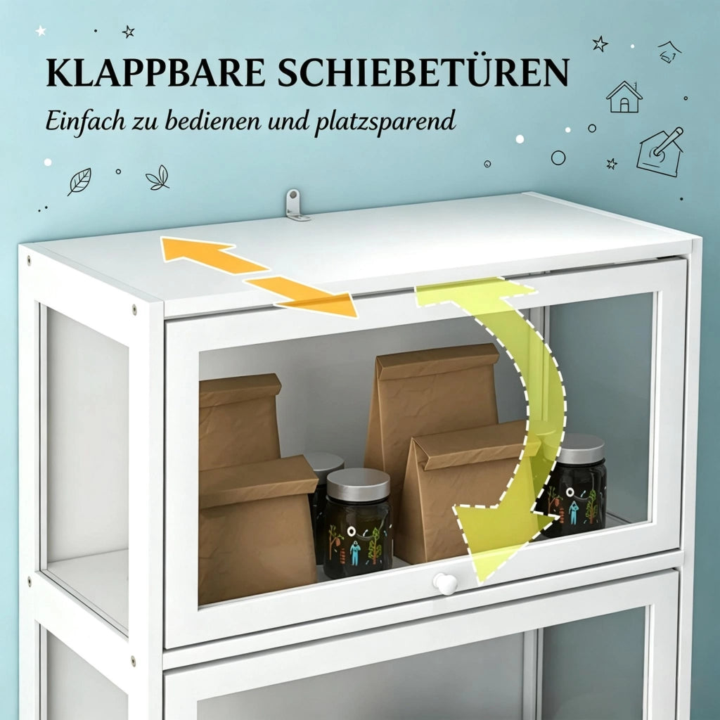Elegante scaffalatura, vetrina, mobile di design, mobile contenitore (solo con scaffalatura)