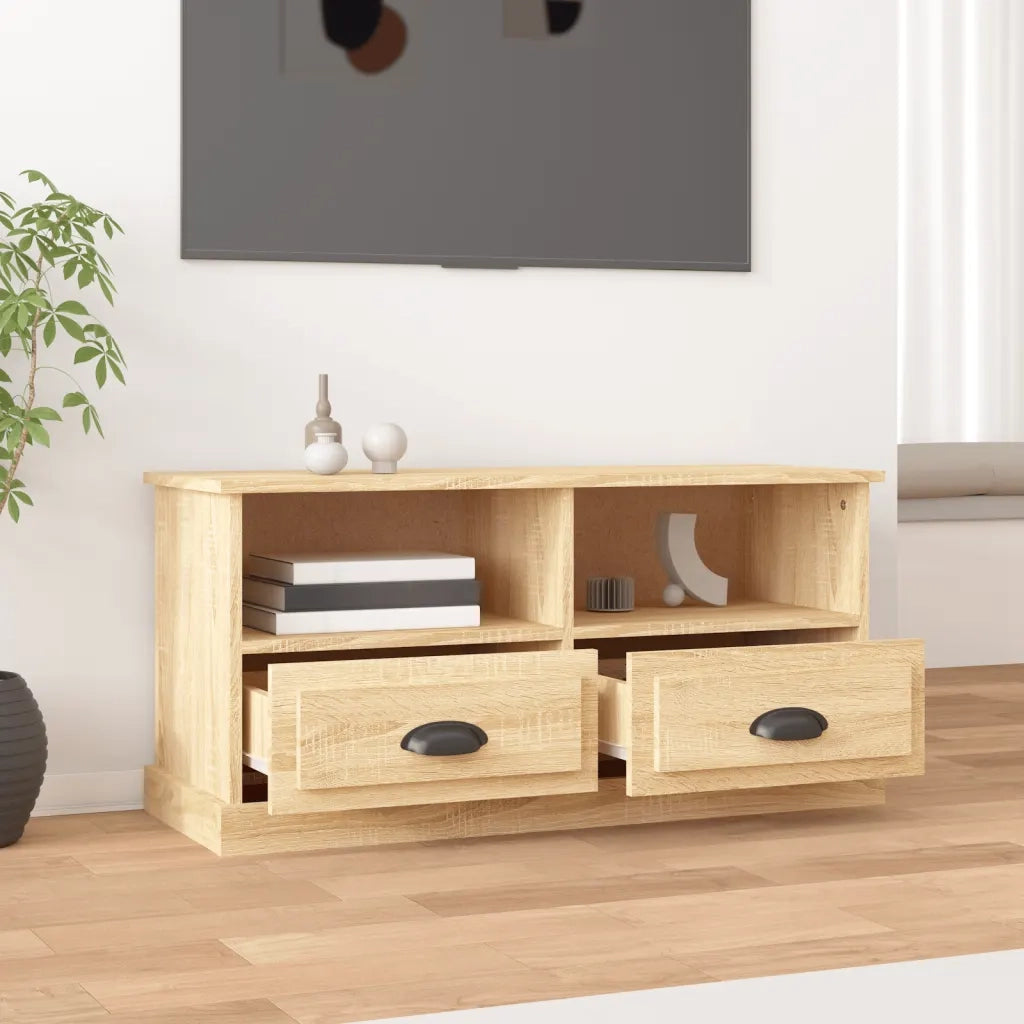 Mobile Porta TV Rovere Sonoma 93x35,5x45cm in Legno Multistrato 816467