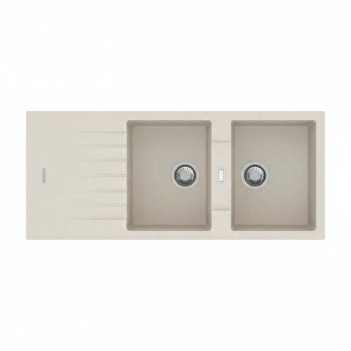 Lavello 116 cm da incasso in sintetico effetto granito due vasche - Avena