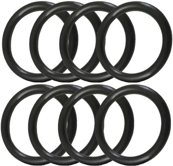 O-ring in gomma nitrile - Seal Grommets - Afdichtingsring rotondo - Nero - 55mm OD 51mm ID 2mm Spessore - 50 pezzi