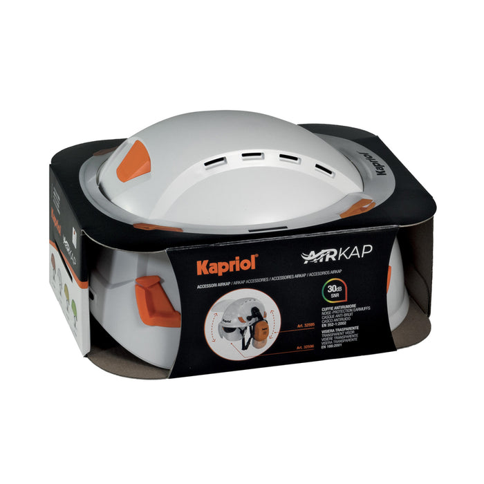 CASCO DI PROTEZIONE DA CANTIERE ELMETTO AIRKAP PLUS ANTIURTO EN397 ARANCIONE KAPRIOL