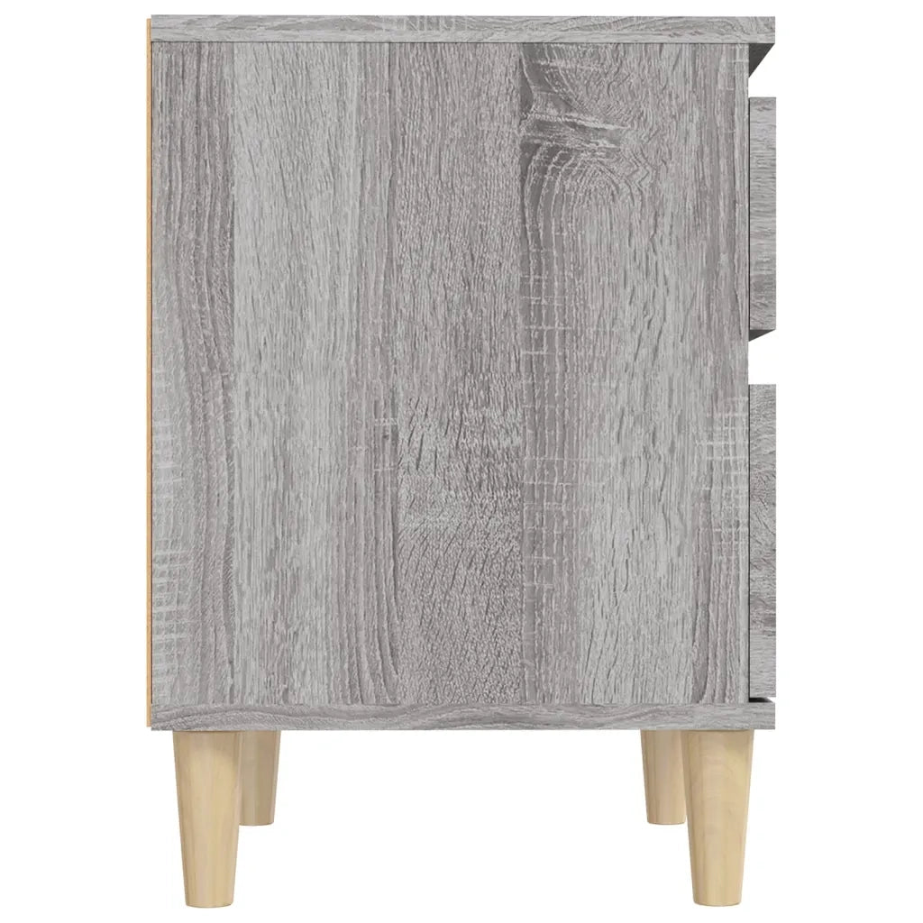 Comodino 2 pz Grigio Sonoma 40x35x50 cm cod mxl 34523