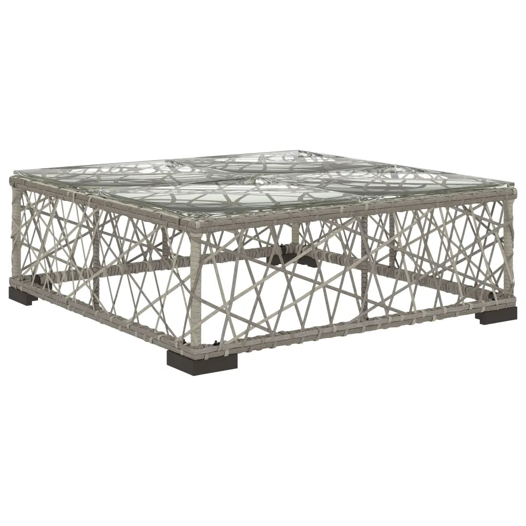 Set Divani da Giardino 8 pz con Cuscini in Polyrattan Grigio cod mxl 35793