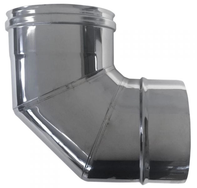 Canna fumaria parete doppia coibentata inox curva 90   dn 200/250