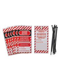 Set di 10 etichette Danger - Ne pas mettre en marche en cours d'entretien FR/EN/ES