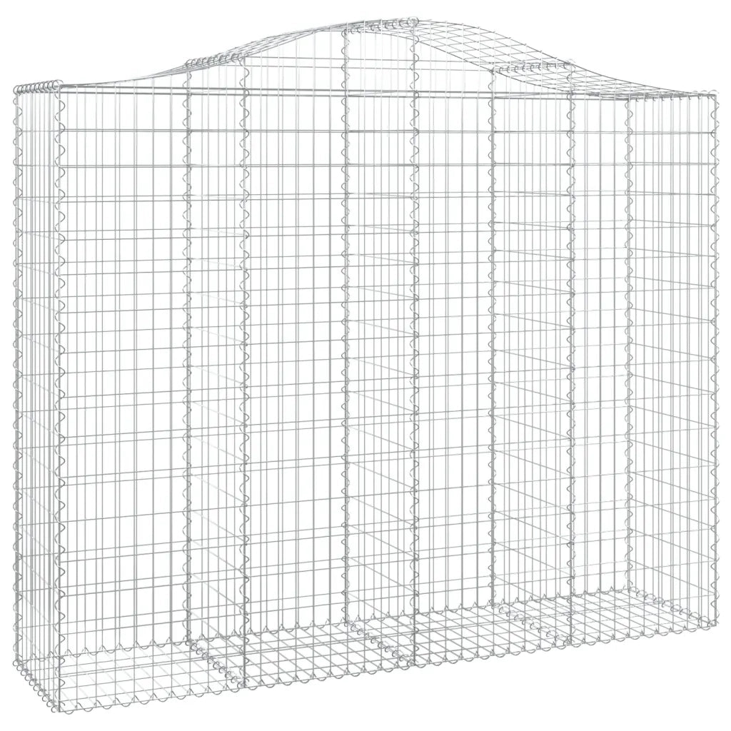 Cesti Gabbioni ad Arco 3 pz 200x50x160/180 cm Ferro Zincato