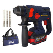 Trade Shop - Trapano Scalpellatore A Batteria Martello Demolitore Sds Plus 4ah 21v 89862 -