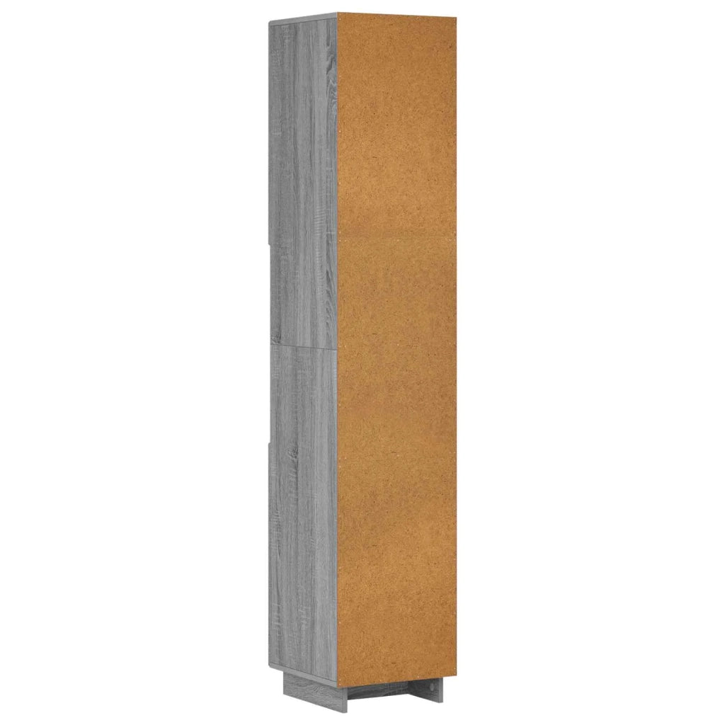 Mobile da bagno Sonoma grigio 36.5 x 38 x 180 cm 8011600
