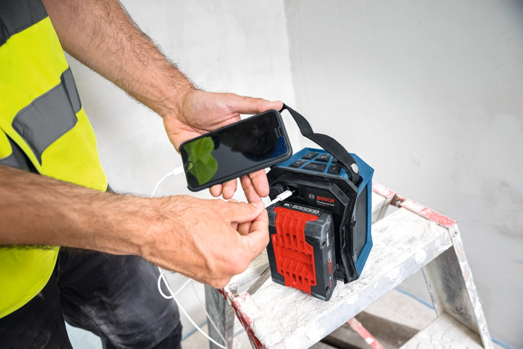 Bosch GPB 18V-1 C Professional – Altoparlante Bluetooth da Cantiere solo corpo