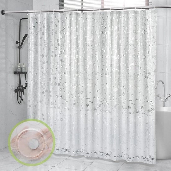 Douchegordijn 240 x 200 cm - Acqua Impermeabile - EVA - Matrice 3D