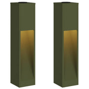 Lucina LED Solare da Percorso 2 pz Verde oliva CFW1202706