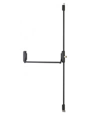 Serratura maniglione antipanico triplice 3 punti alto e basso reversibile laccata nera porta max 1150 mm - THIRARD