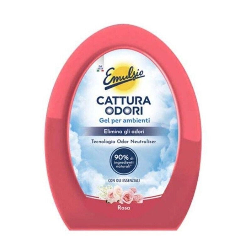 EMULSIO CATTURA ODORI GEL CON OLI ESSENZIALI ROSA 150 GR