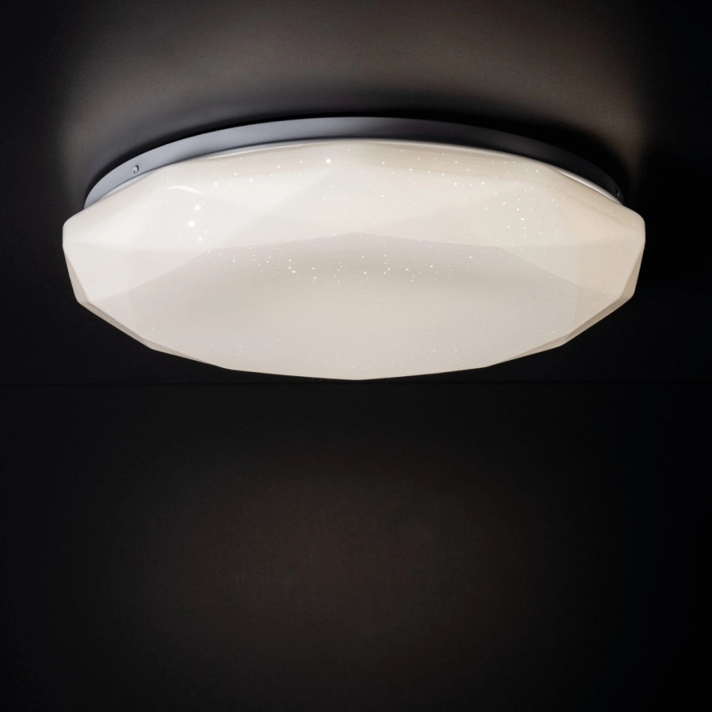 Plafoniera LED Kanlux Carvo tonda 38cm 17,5W bianca