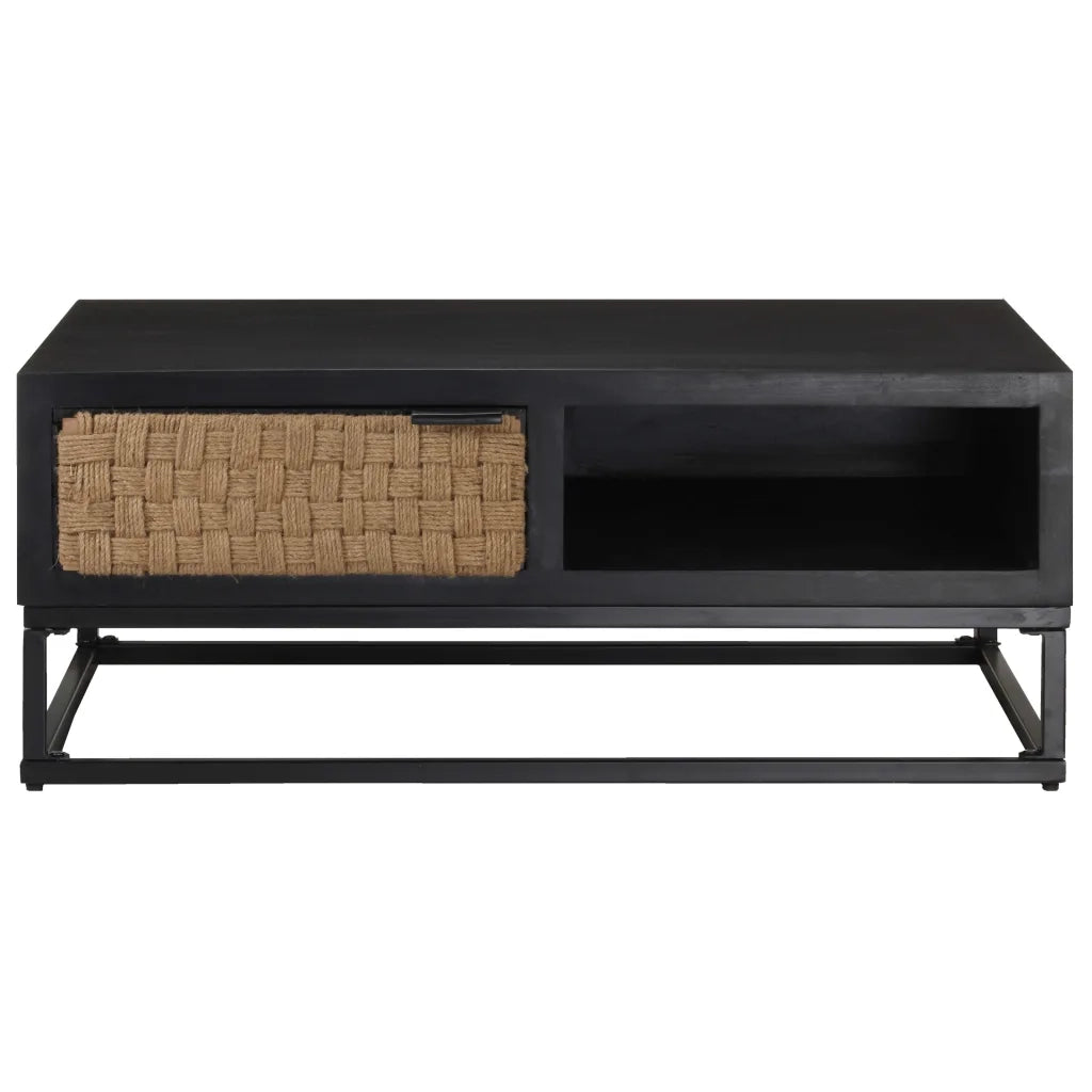 Tavolino da Salotto 90x60x35 cm in Legno Massello di Mango 323497
