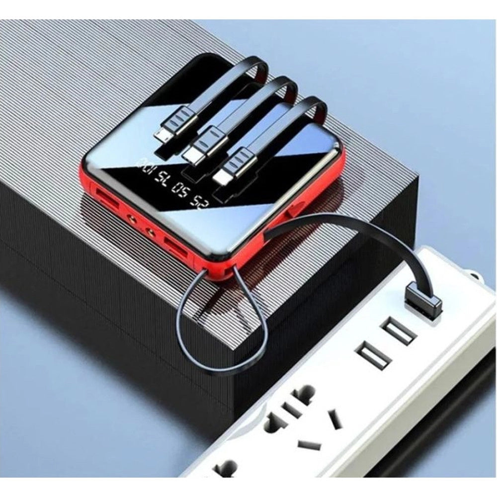 Trade Shop - Power Bank Caricatore Portatile Capacità 12800mah Ricarica Rapida 2.1a Smartphone Tablet -