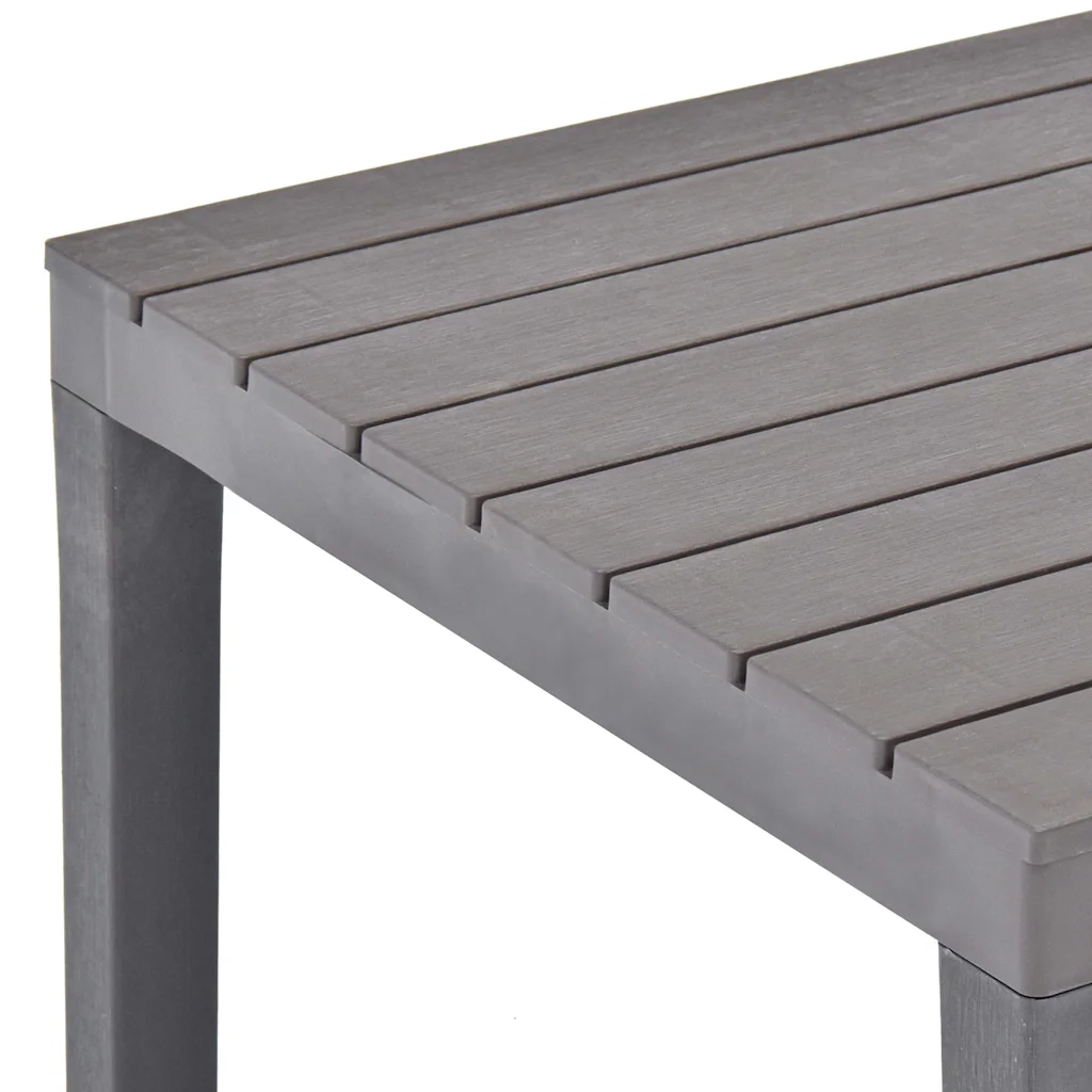 Tavolo da Giardino Mocca 78x78x72 cm in Plastica 48785