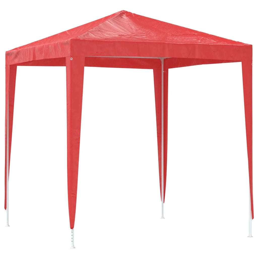 Tenda Party 200 x 200 x 240 cm Rosso PE e Acciaio 42032984