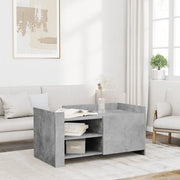 Tavolino Salotto-Tavolino da soggiorno-Tavolo Grigio Cemento 100x50x50 cm Legno Multistrato 681761