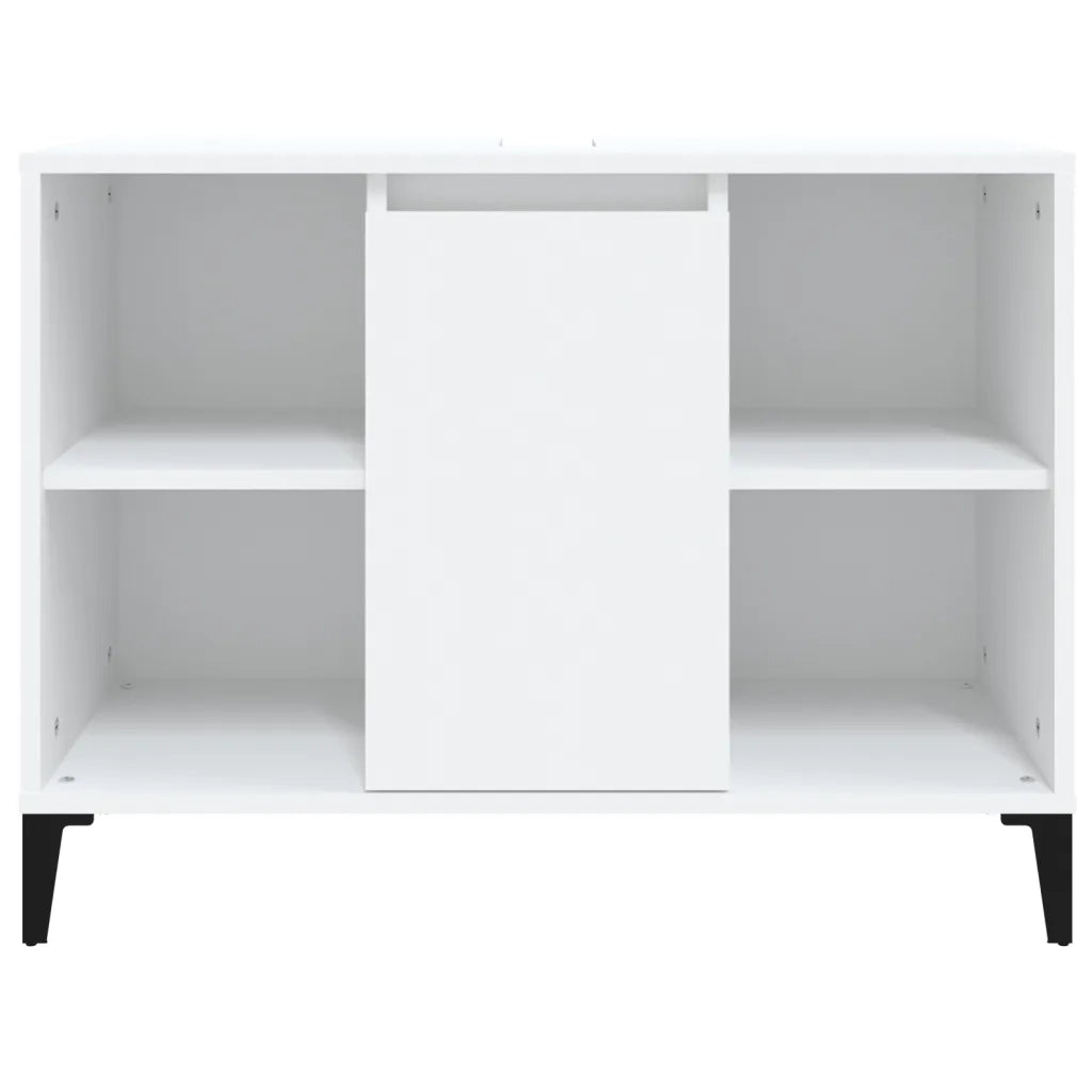 Mobile Lavabo-Armadietto da bagno Bianco 80x33x60 cm in Legno Multistrato 558280
