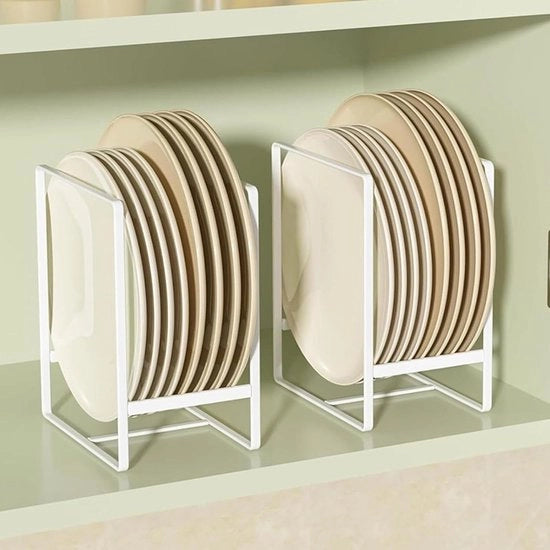 Bordi multifunzionali in legno e organizzatore per armadi a muro della cucina - bianco - 2 pezzi