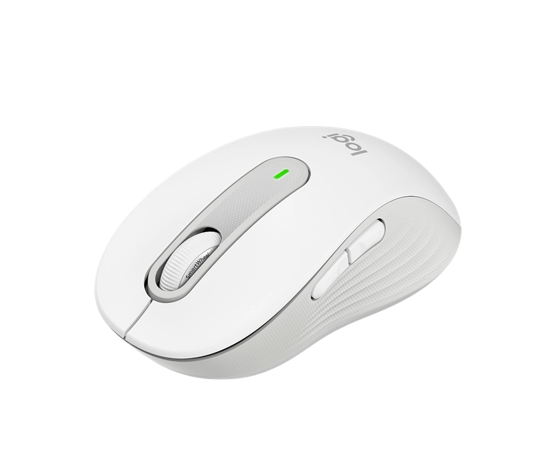 ORIGINAL Logitech Accessori per computer Bianco 910-006255 Signature M650 Maus Logitech Signature M650 Mouse Wireless - Per Mani di Piccole Dimensioni, Durata Batteria 2 anni, Clic Silenziosi, Tasti Personalizzabili, Bluetooth, Compatibilità Multidisposi