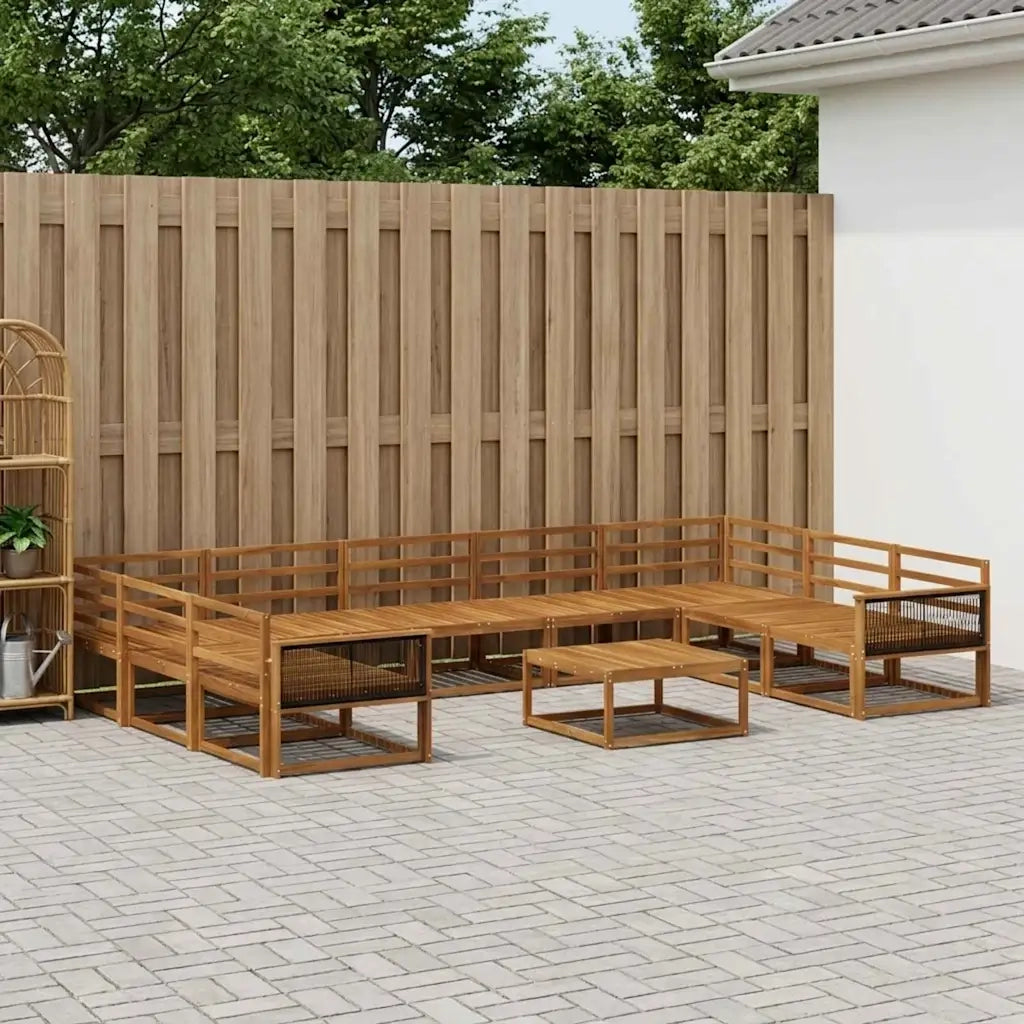 Set di divani da esterno 10 pcs Naturale 3382902