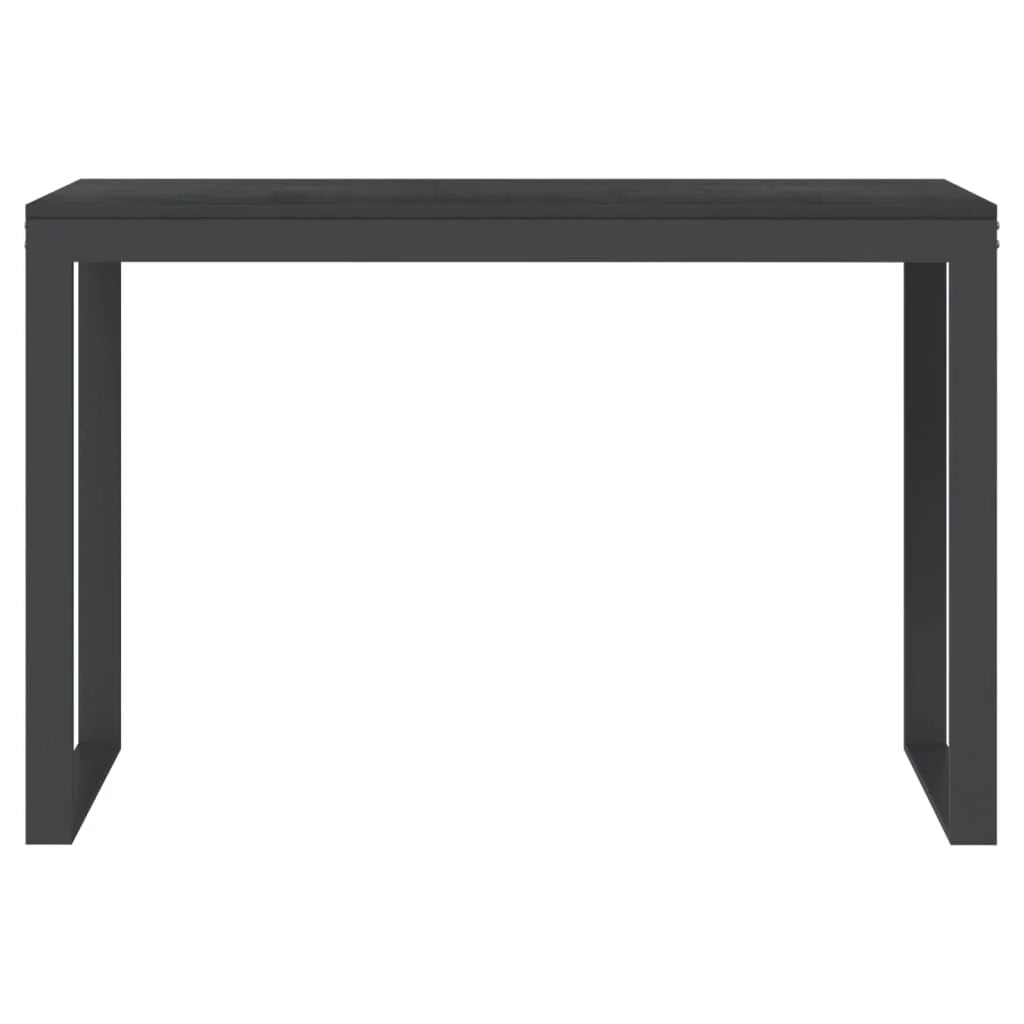 Scrivania per computer postazione di lavoro mobile per computer scrivania per studio 110 x 60 x 73 cm legno ingegnerizzato nero 02_0023745