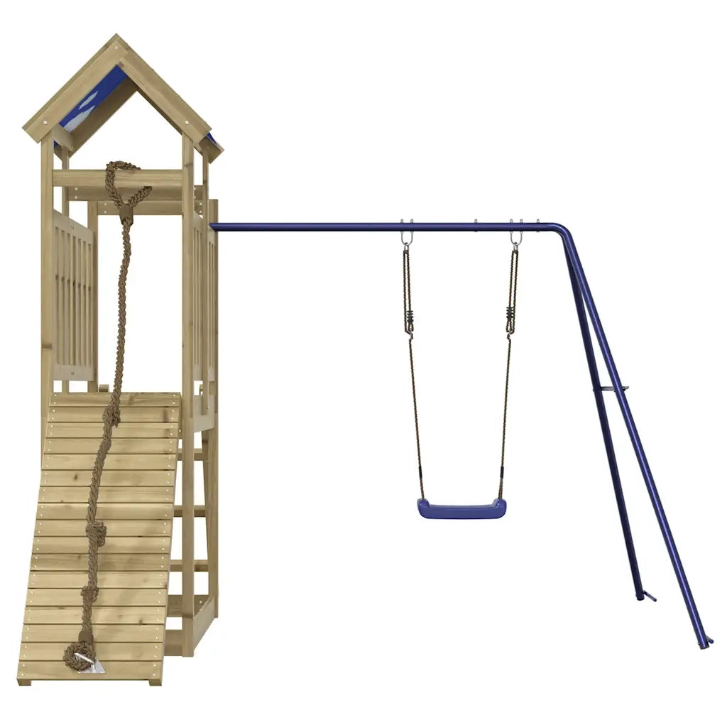 Set da Gioco da Esterno in Legno di Pino Impregnato