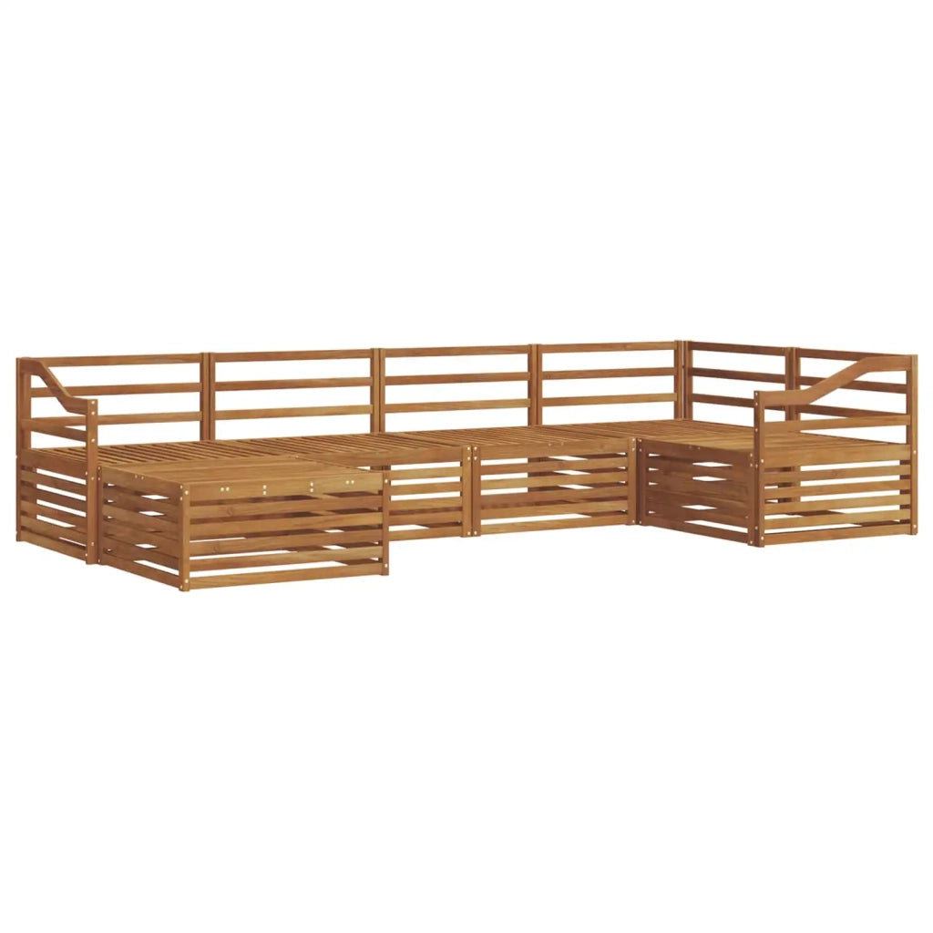 Set di divani da esterno 6 pcs Naturale
