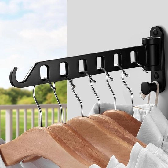 Haken a spalliera 180° rotante, multifunzionale e spazievendente per balcone, bagno e camera da letto