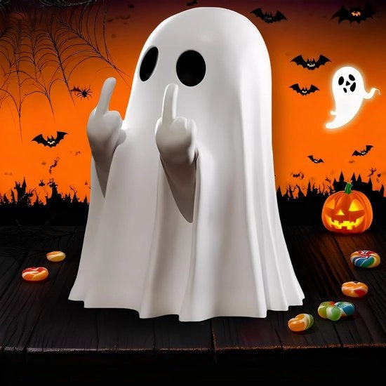 Statua Unica Halloween - Figurina Spettrale - Decorazione Interna/Esterna - Carisma Horror - 6 x 8,5 cm - Manufatto Artigianale