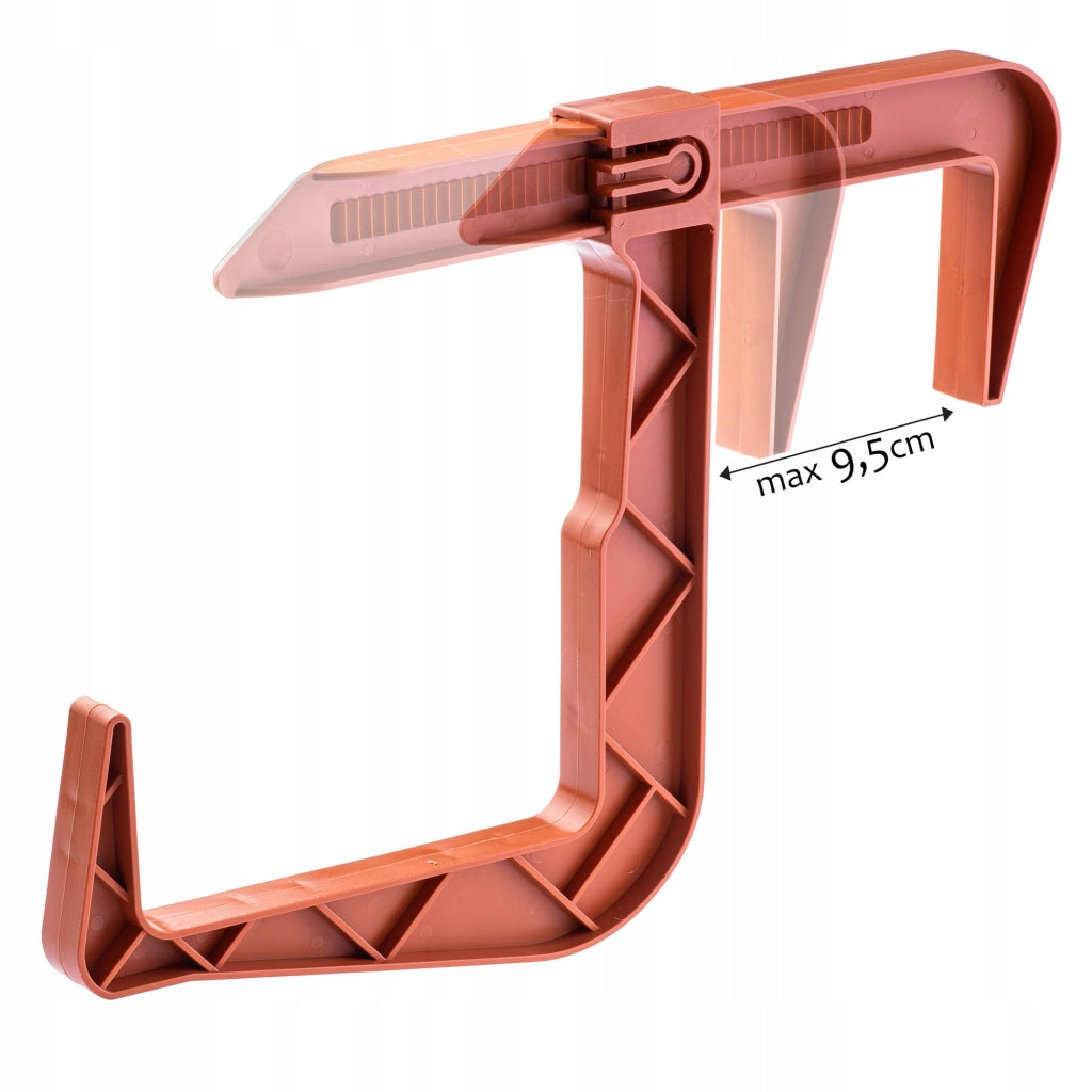 KADAX Fioriera da balcone 40 cm Vaso da fiori Supporto per vaso da fiori Maniglie Balcone