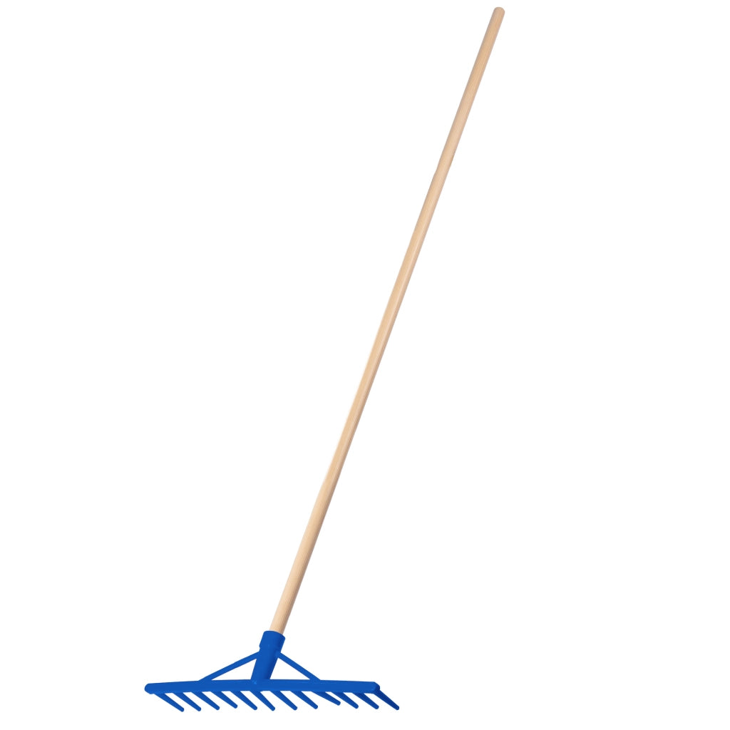 Rastrello KADAX per foglie, erba, fieno, giardino, manico in legno, 154 cm, rastrello, 12 denti