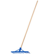 Rastrello KADAX per foglie, erba, fieno, giardino, manico in legno, 154 cm, rastrello, 12 denti