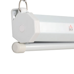 Easycomfort Telo per Proiettore da 100" Formato 16:9/4:3 ad Altezza Regolabile, 210x8.6x7 cm, Bianco e Nero