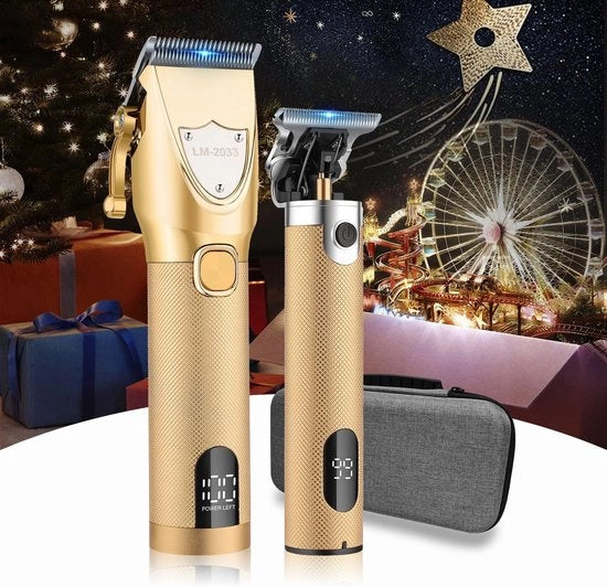 Tondeuse per uomo - Trimmer per uomo - Trasformatore per capelli uomo - Rasoio per barba uomo - Kit di rasatura per uomo - Trasformatore per capelli uomo con rasoio per barba