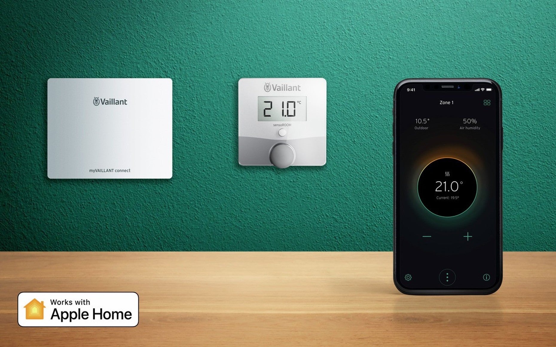 Centralina Climatica Termostato Modulante Smart Wi-Fi Vaillant SensoROOM Connect 0010035734 VR940F + VRT51F