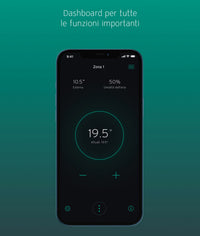 Centralina Climatica Termostato Modulante Smart Wi-Fi Vaillant SensoROOM Connect 0010035734 VR940F + VRT51F