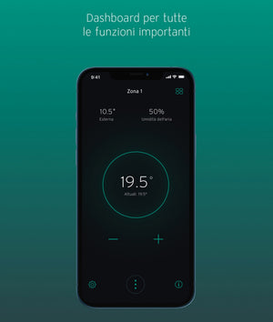 Centralina Climatica Termostato Modulante Smart Wi-Fi Vaillant SensoROOM Connect 0010035734 VR940F + VRT51F