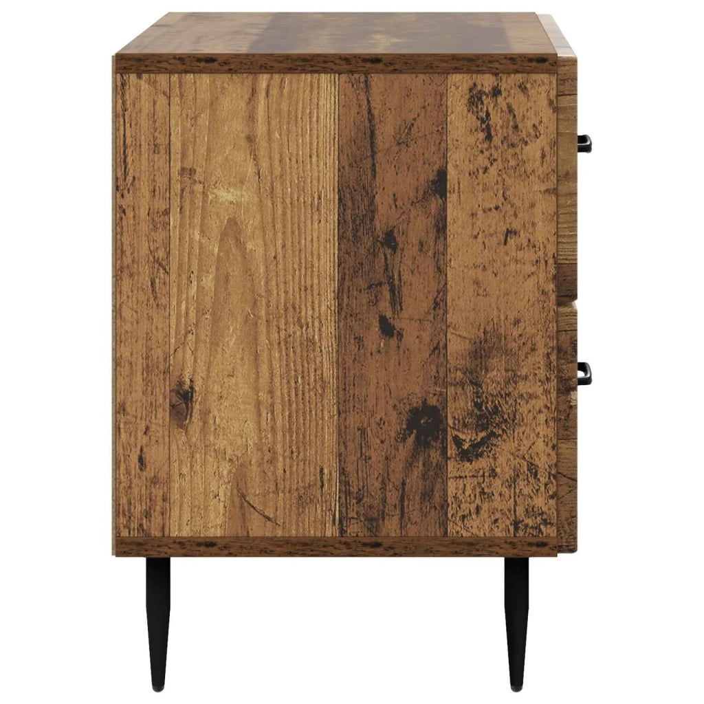 Armadio da Notte con cassetto Legno antico 62 x 34,5 x 47,5 cm 894783