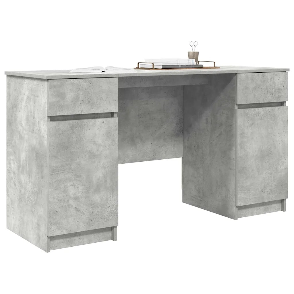 Scrivania Grigio cemento 140 x 49 x 76 cm Legno multistrato 3328510