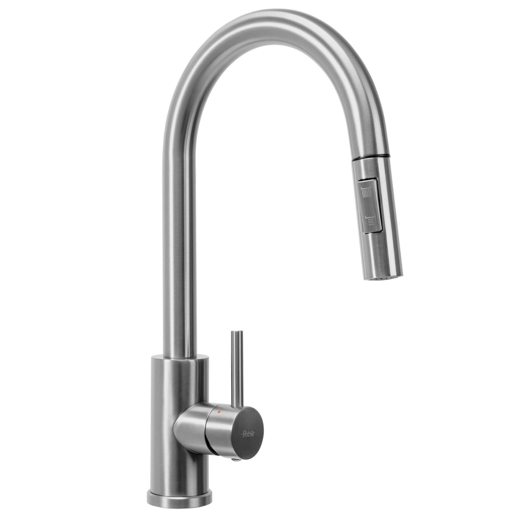 Rubinetto Da Cucina Rea Fresh Nickel Brush Inox