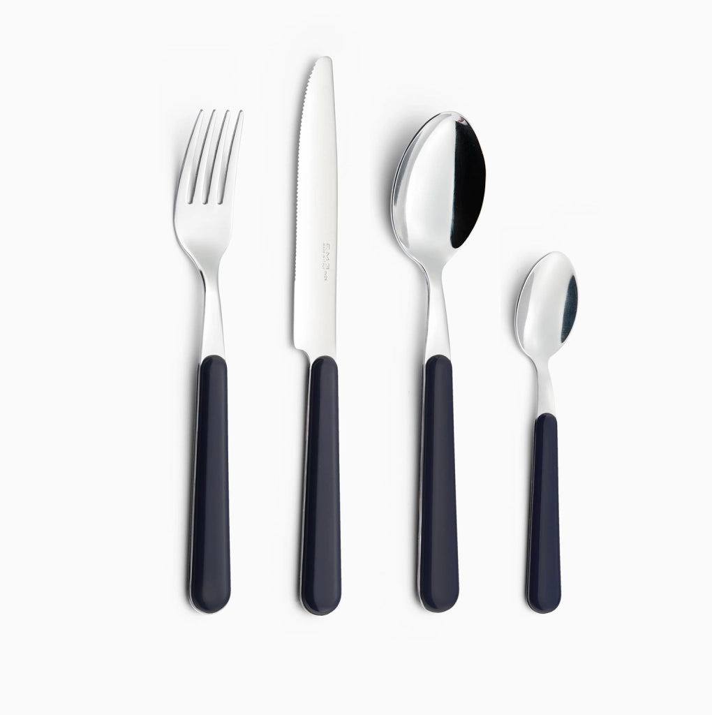 Servizio Set di Posate 24 pezzi in Acciaio Inox Eme Brio Blu 2