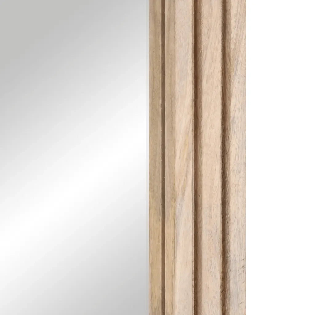 vidaXL Specchio da Bagno 50x70 cm in Legno Massello di Mango e Vetro