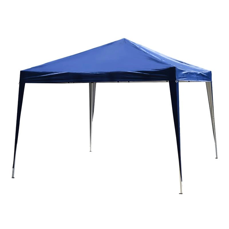 GAZEBO STRUTTURA IN ACCIAIO PIEGHEVOLE RIVESTIMENTO TESSUTO OXFORD BLU 3X3M