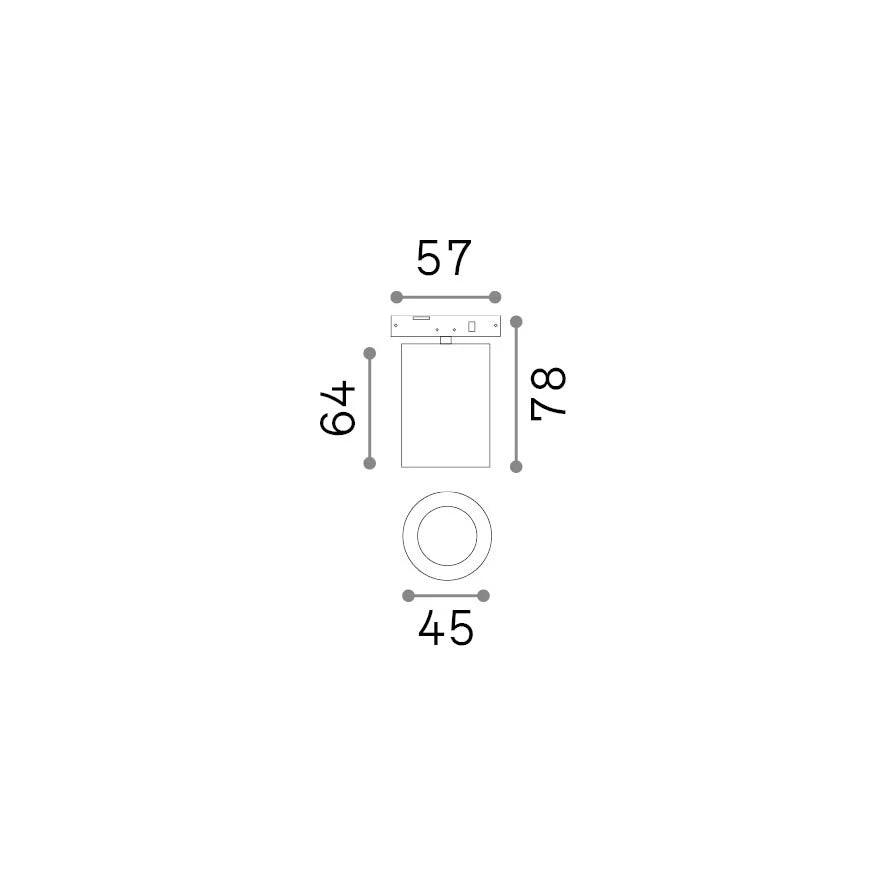 Faretto Sistema Lineare Deva 1 Luce Led Integrato Nero 8W Ip20