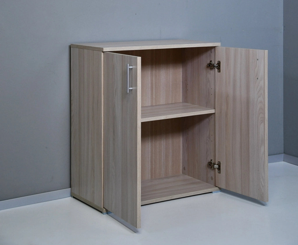 Armadietto Multiuso 2 Ante 72,3x36x81 cm in Truciolare Nobilitato Olmo