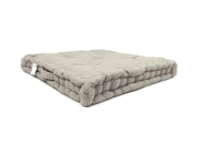 Cuscino Pavimento In Cotone Tinta Unita Ideale Per Divani Pallet Bancale 60x60 - 60x60 - Tortora